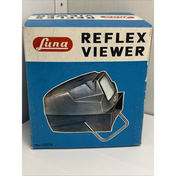 Vintage 70's Luna Reflex Viewer 1201A Slide Viewer Made In Hong Kong with box - Picture 10 of 13